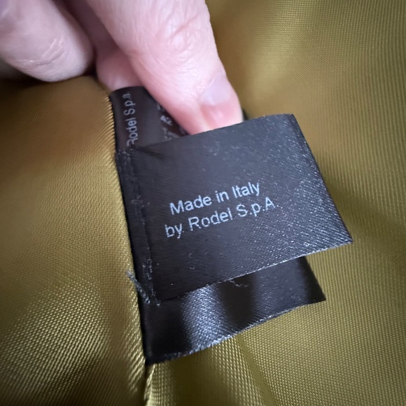 Cinzia Rocca Icona Envelope Collar in Vibrant Green, Size 6 - Picture 12 of 16